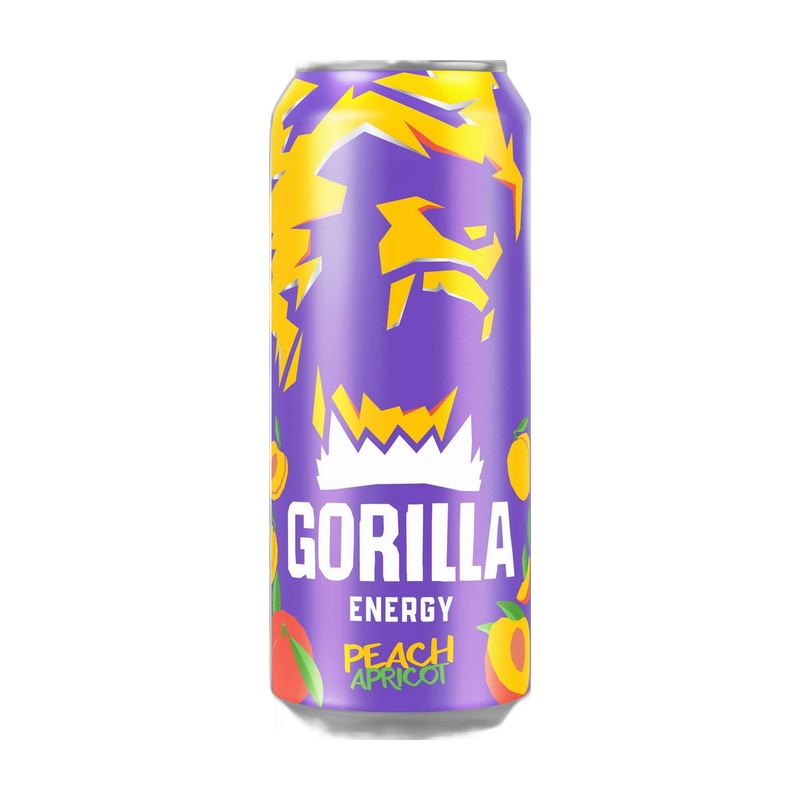 НАПИТОК ЭНЕРГЕТИЧЕСКИЙ GORILLA PEACH APRICOT 0,45Л Ж/Б