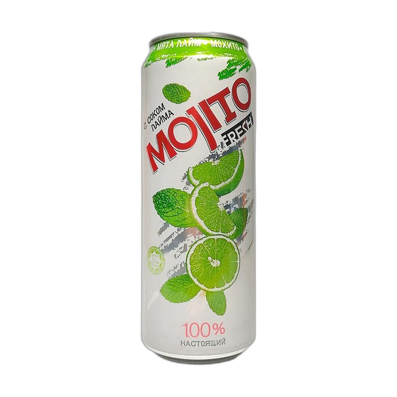 НАПИТОК ГАЗИРОВАННЫЙ DRAGON MOJITO ЛАЙМ 450МЛ Ж/Б