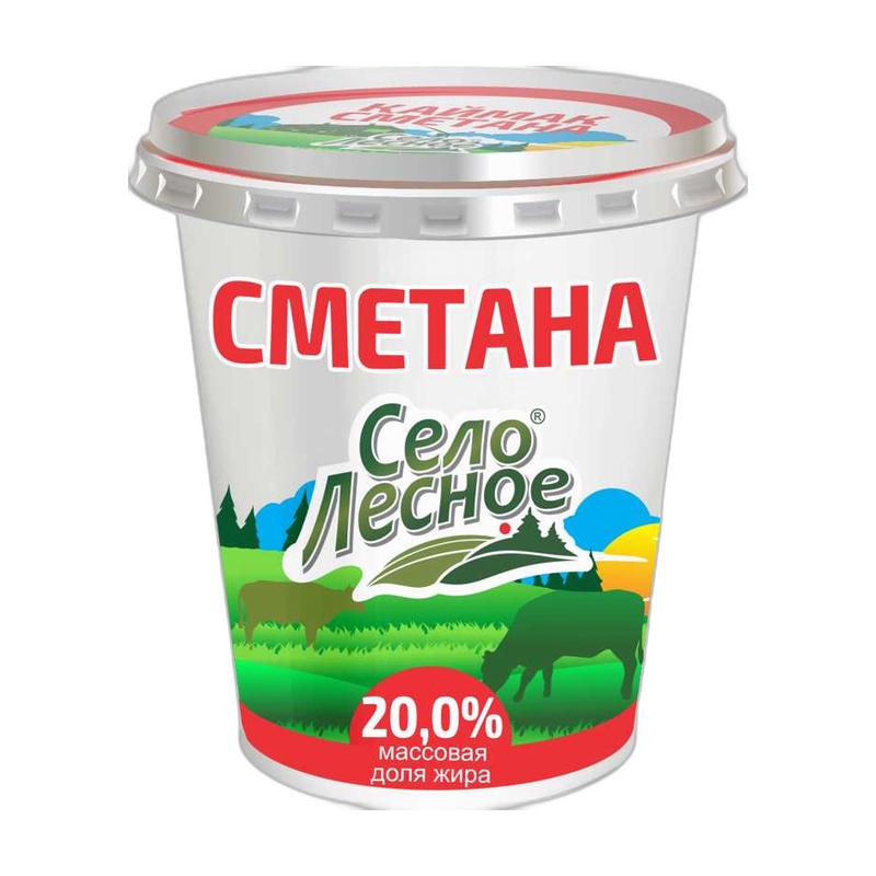 СМЕТАНА СЕЛО ЛЕСНОЕ 20%360Г П/С