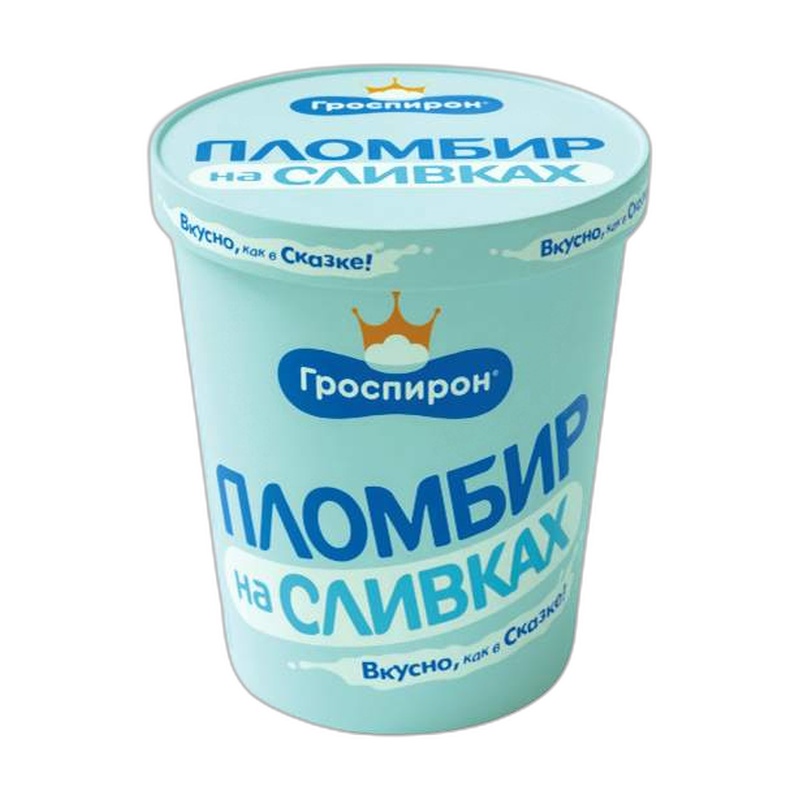 МОРОЖЕНОЕ ПЛОМБИР НА СЛИВКАХ 450Г БРИКЕТ