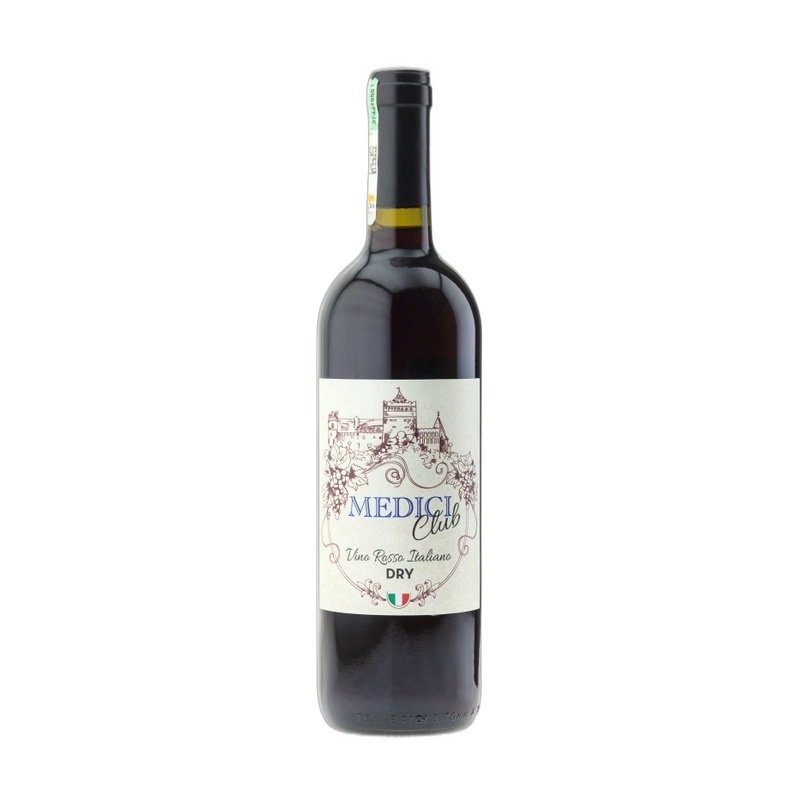 ВИНО MEDICI CLUB КРАСНОЕ СУХОЕ 10,5% 0,75Л ИТАЛИЯ