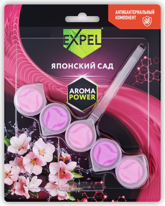 БЛОК ДЛЯ УНИТАЗА EXPEL AROMA POWER ЯПОНСКИЙ САД 54Г