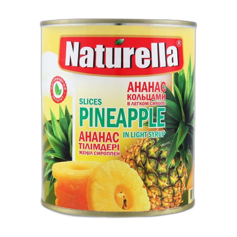 АНАНАСЫ NATURELLA КУСОЧКИ 850МЛ