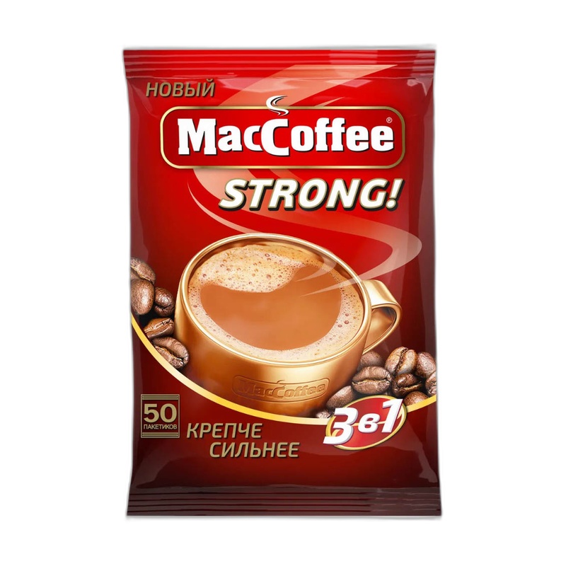 КОФЕ MACCOFFEE STRONG 3В1 18Г САШЕ