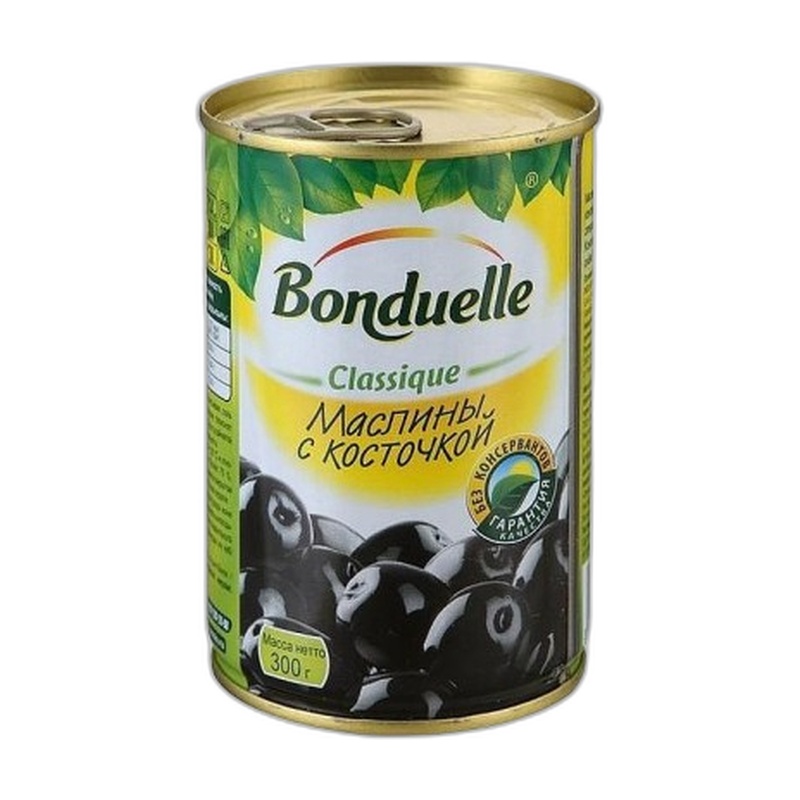 МАСЛИНЫ BONDUELLE С КОСТОЧКОЙ 314МЛ