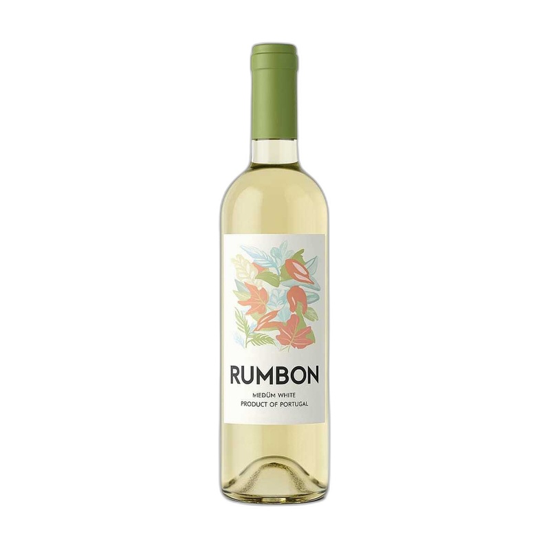 ВИНО RUMBON БЕЛОЕ ПОЛУСЛАДКОЕ 11,5% 0,75Л ПОРТУГАЛИЯ