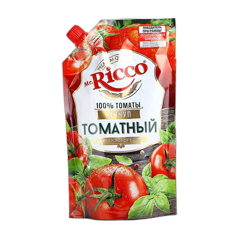КЕТЧУП MR.RICCO POMODORO SPECIALE ТОМАТНЫЙ 300Г Д/П