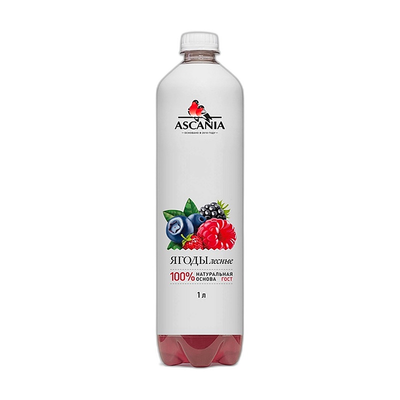 ЛИМОНАД ASCANIA ЛЕСНЫЕ ЯГОДЫ 1Л ПЭТ