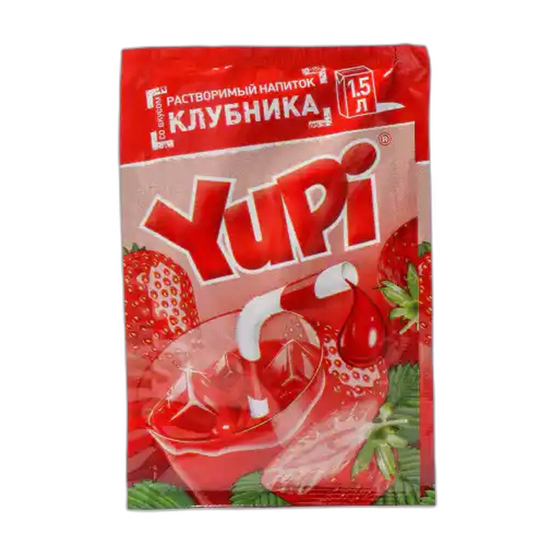 НАПИТОК РАСТВОРИМЫЙ YUPI КЛУБНИКА 12Г