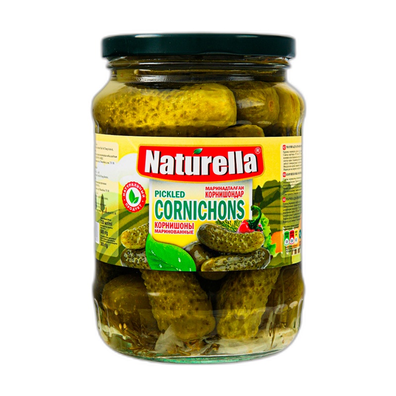 КОРНИШОНЫ NATURELLA МАРИНОВАННЫЕ 680Г