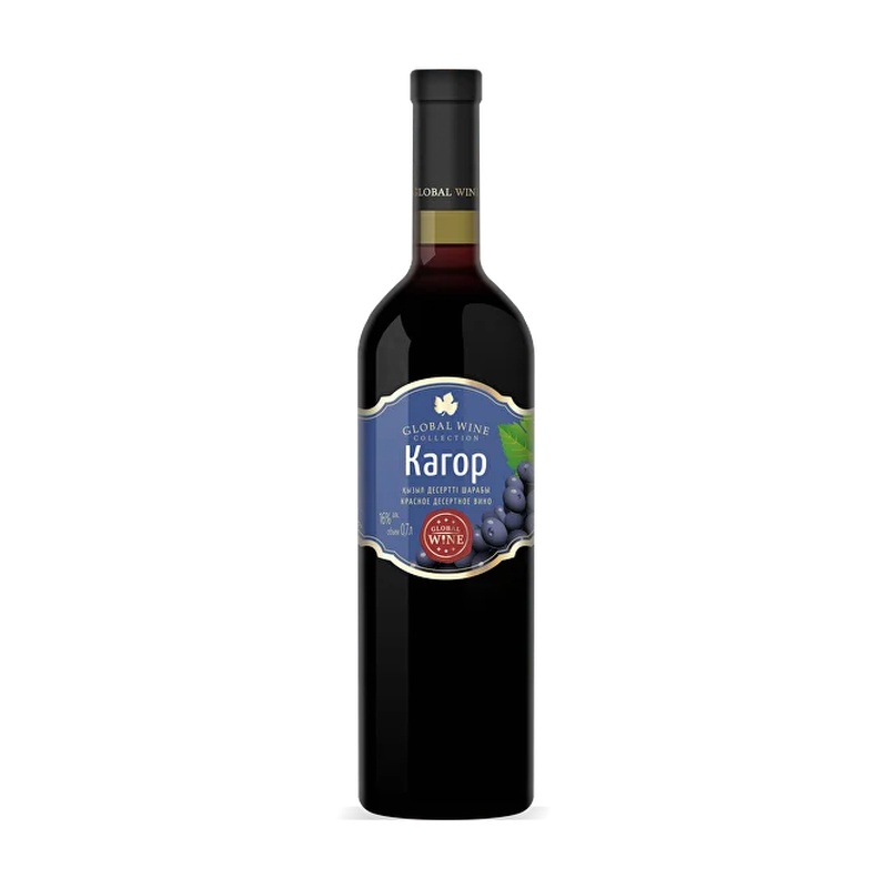 ВИНО GLOBAL WINE КАГОР КРАСНОЕ ДЕСЕРТНОЕ 12% 0,75Л КАЗАХСТАН