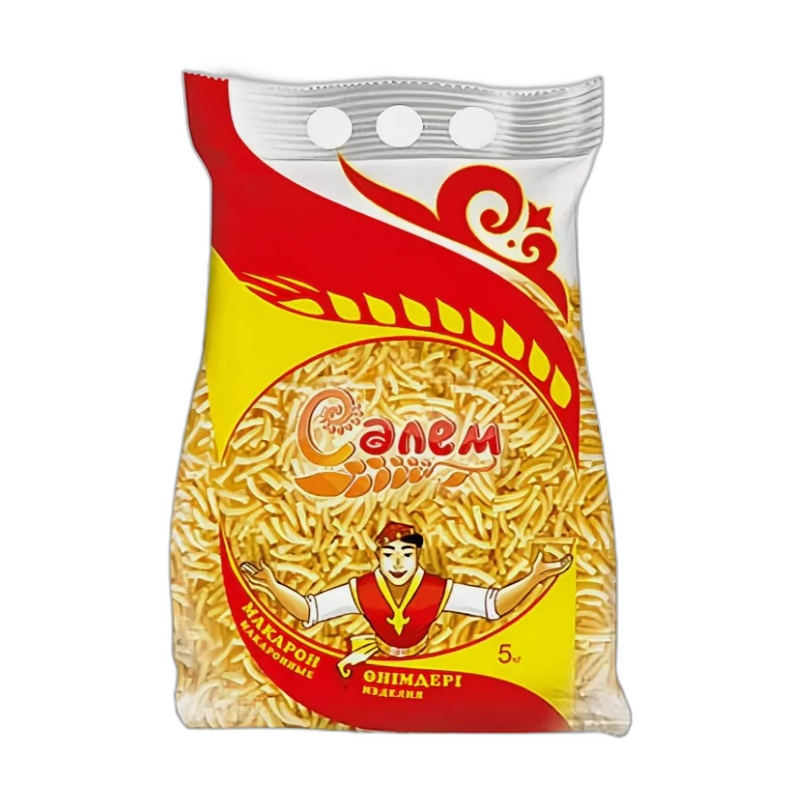 МАКАРОНЫ САЛЕМ РОЖКИ ГЛАДКИЕ 5КГ