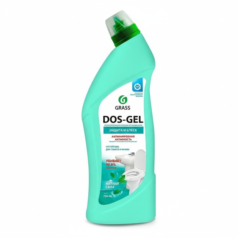 СРЕДСТВО ЧИСТЯЩЕЕ GRASS DOS GEL МЯТНАЯ СИЛА 750МЛ