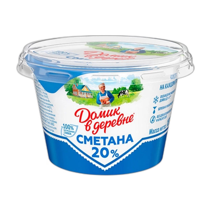 СМЕТАНА ДОМИК В ДЕРЕВНЕ 20% 180Г