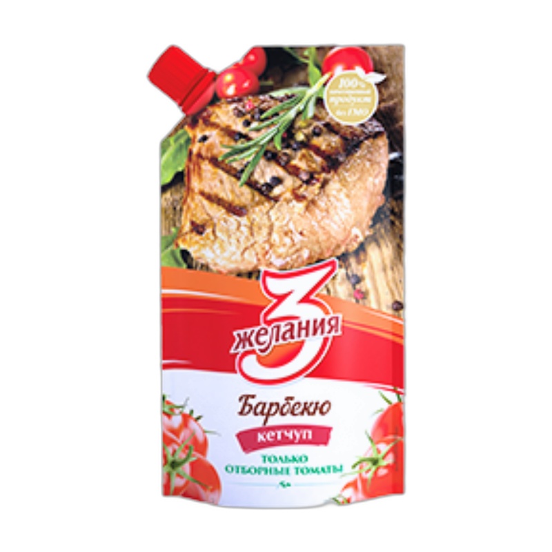 КЕТЧУП 3 ЖЕЛАНИЯ БАРБЕКЮ 450Г Д/П