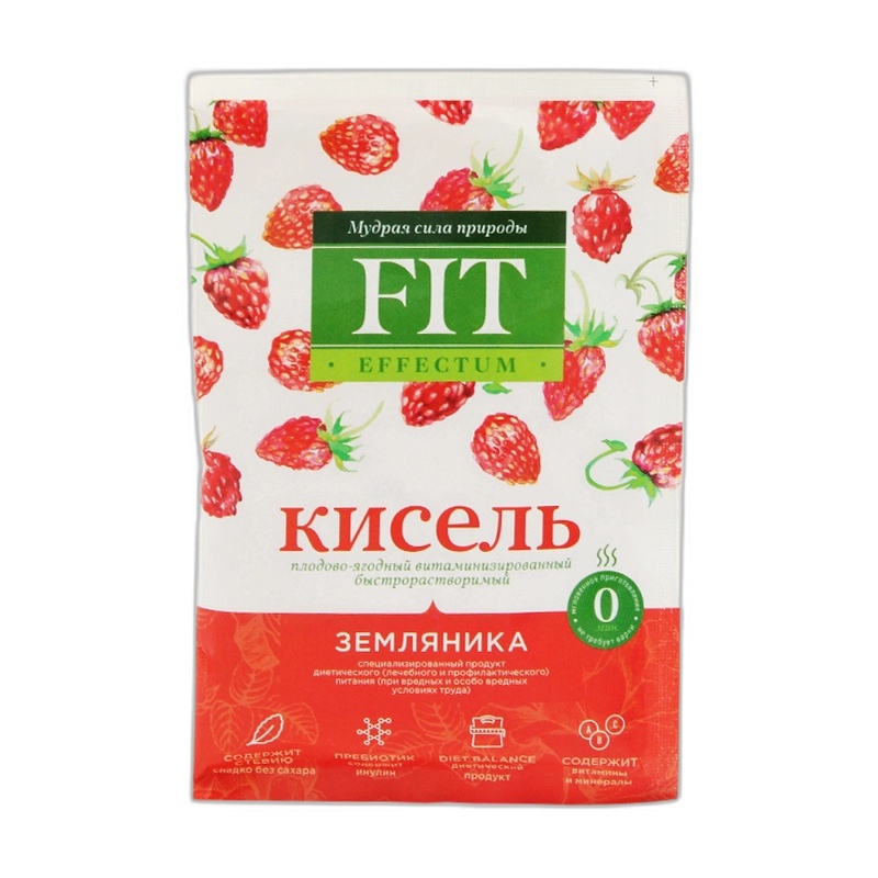 КИСЕЛЬ FIT EFFECTUM ЗЕМЛЯНИКА 30Г САШЕ