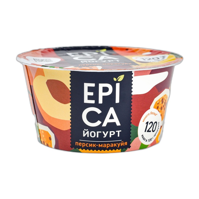 ЙОГУРТ ЕРIСА ПЕРСИК МАРАКУЙЯ 4,8% 130Г
