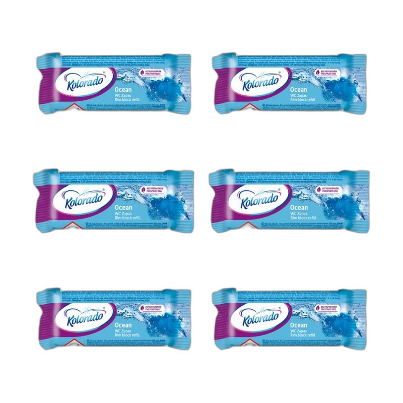 БЛОК ДЛЯ УНИТАЗА ЗАПАСНОЙ KOLORADO WC FRESH МОРСКОЙ 40Г