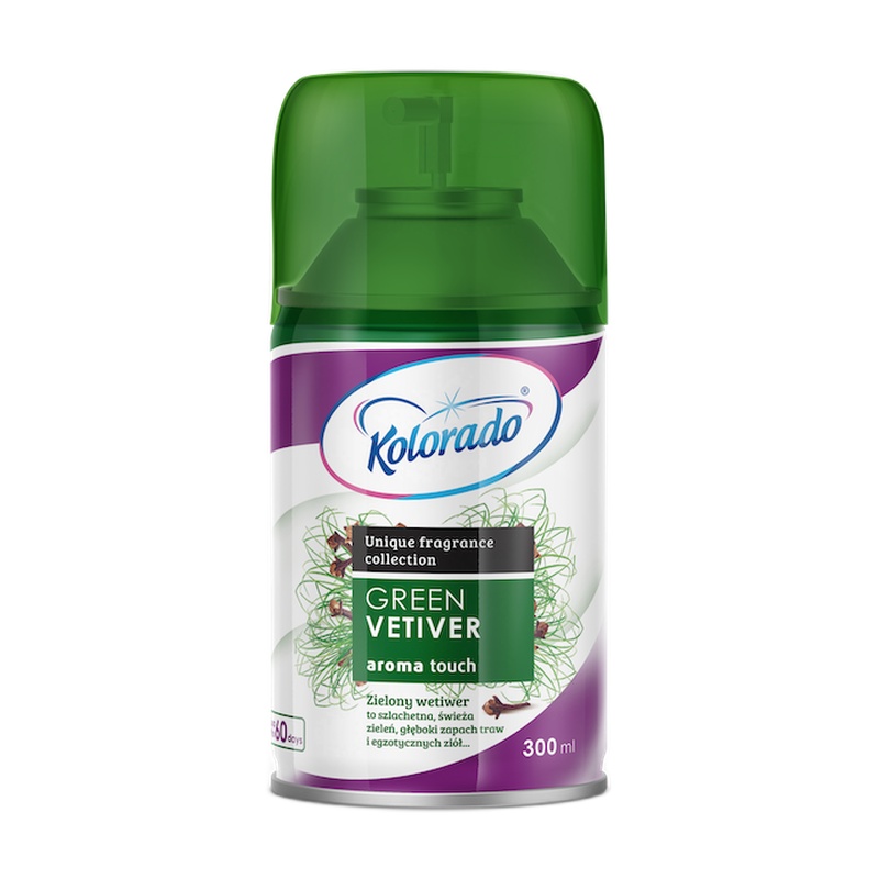 ОСВЕЖИТЕЛЬ ВОЗДУХА KOLORADO AROMA TOUCH GREEN VETIVER 300МЛ