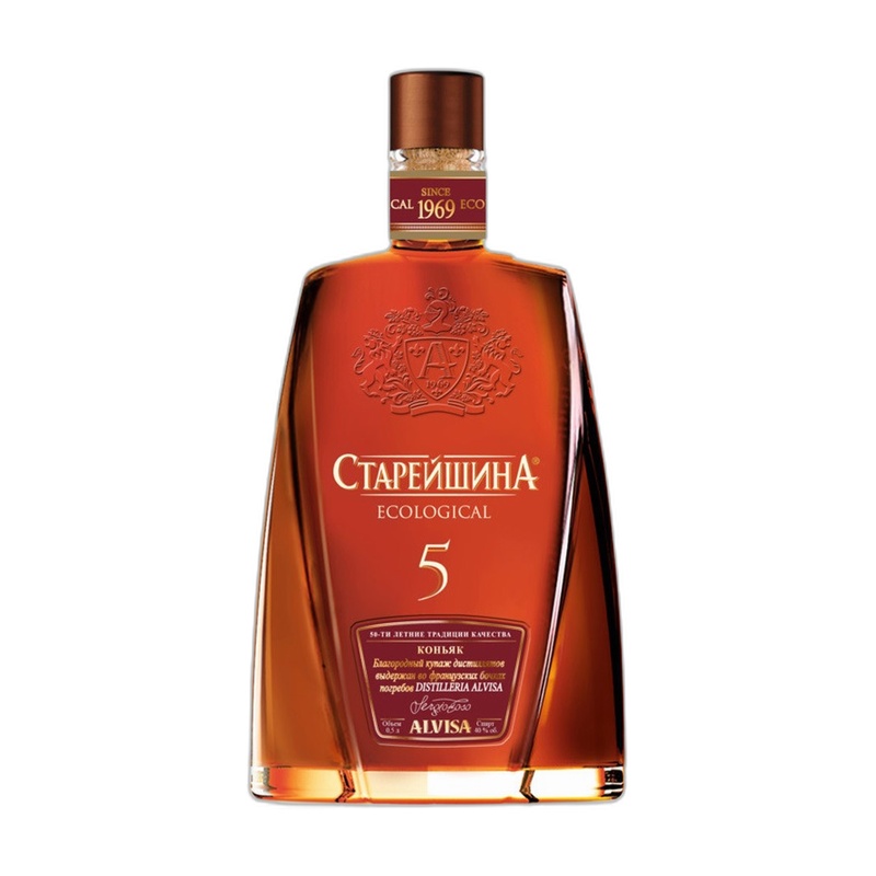 КОНЬЯК СТАРЕЙШИНА 5 YO 40% 0,5Л