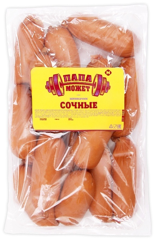 ШПИКАЧКИ СОЧНЫЕ ОСТАНКИНО П/О В/У ВЕС