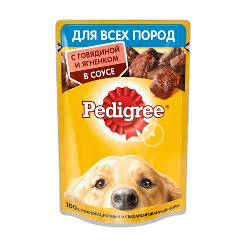 КОРМ ДЛЯ СОБАК PEDIGREE ГОВЯДИНА ЯГНЕНОК 85Г