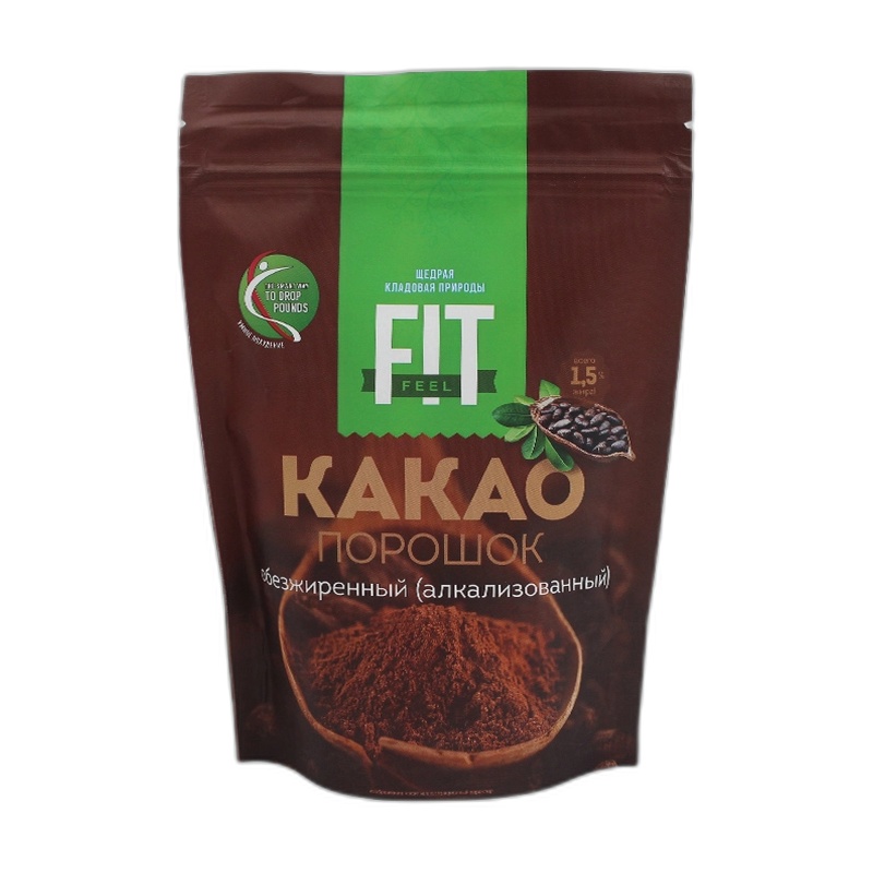 КАКАО-ПОРОШОК FIT FEEL ОБЕЗЖИРЕННЫЙ 300Г
