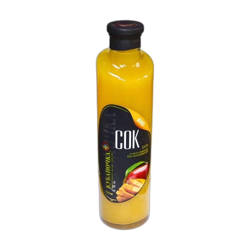 СОК КУБАНОЧКА МАНГО С МЯКОТЬЮ 0,75Л СТ/Б