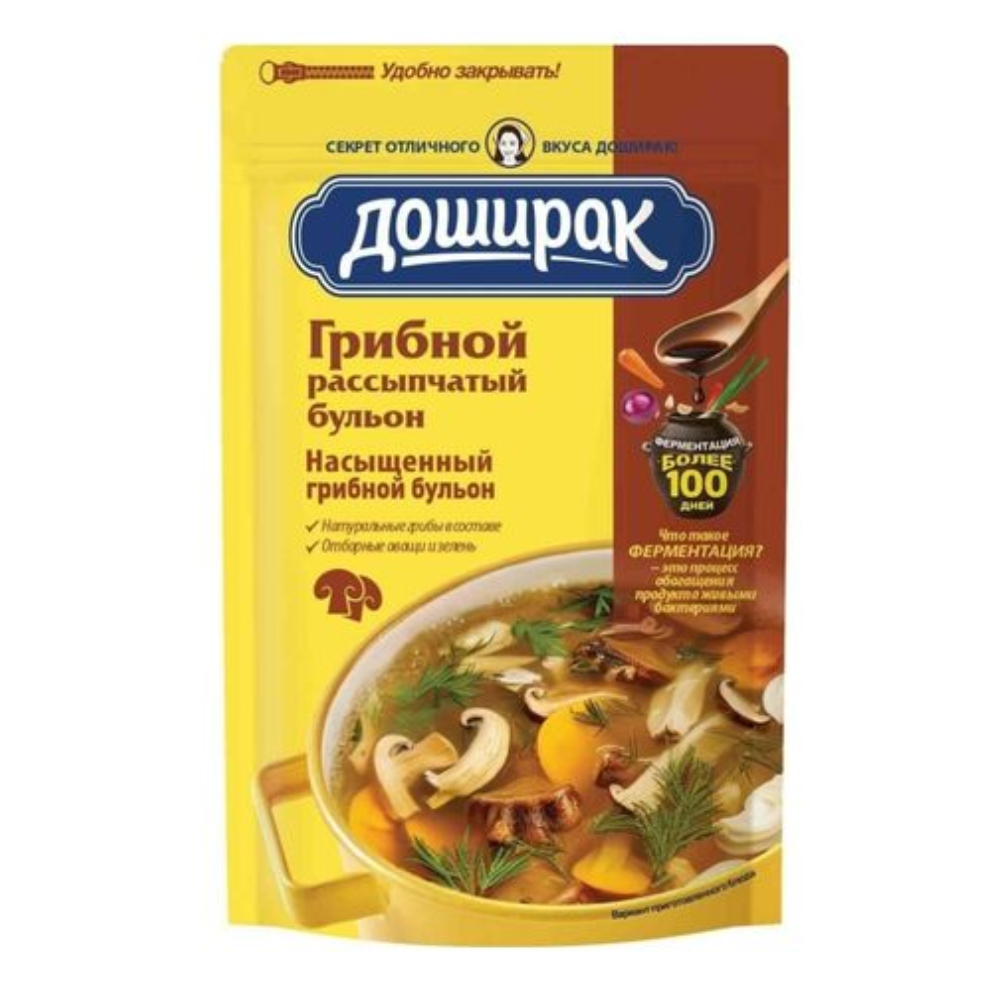 БУЛЬОН ДОШИРАК ГРИБНОЙ 90Г ПОРОШОК