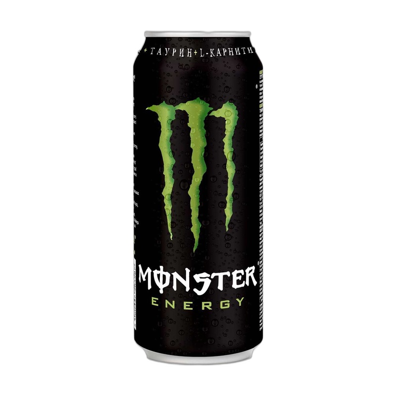 НАПИТОК ЭНЕРГЕТИЧЕСКИЙ MONSTER GREEN 0,5Л Ж/Б