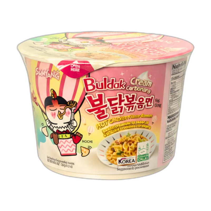 ЛАПША SAMYANG HOT CHICKEN BIG BOWL-CREAMY CARBONARA 120Г ЧАШКА