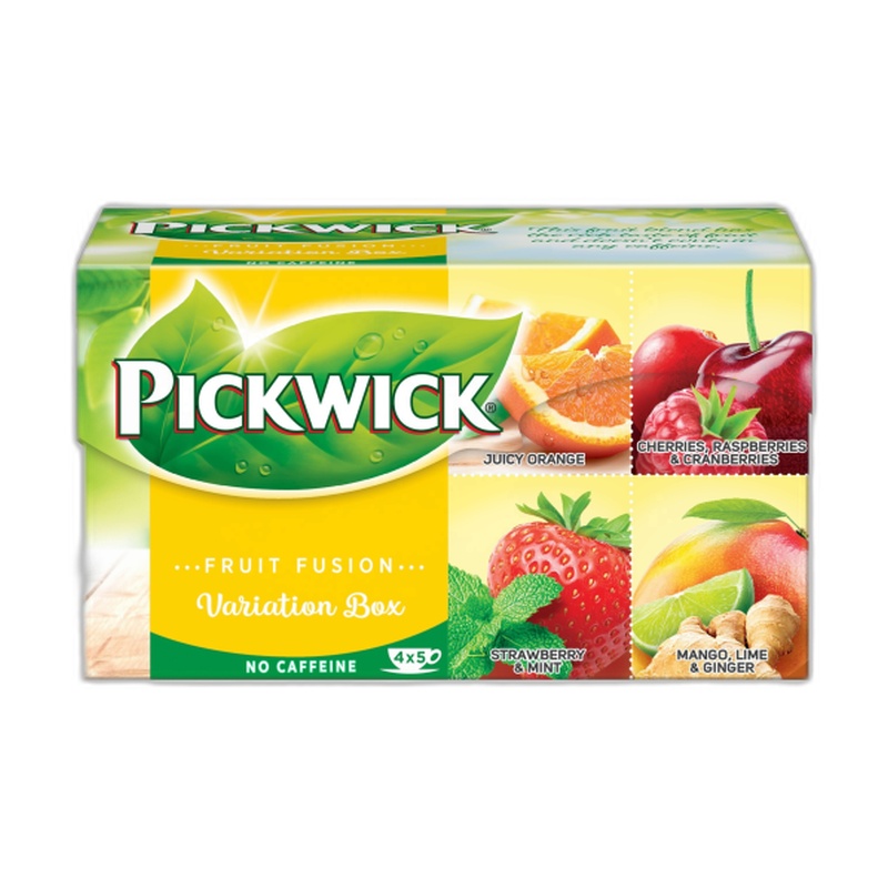 ЧАЙ ЧЕРНЫЙ PICKWICK АПЕЛЬСИН КЛУБНИКА МЯТА МАНГО 20 ПАКЕТИКОВ