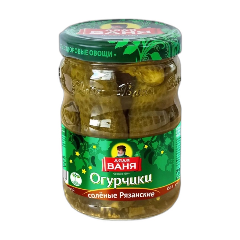 ОГУРЦЫ ДЯДЯ ВАНЯ СОЛЕНЫЕ РЯЗАНСКИЕ 950Г