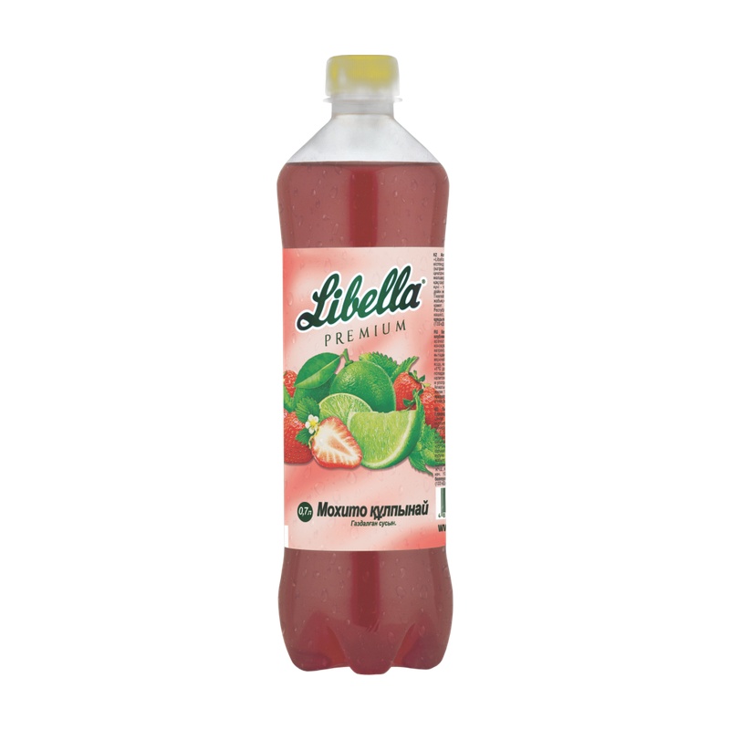 НАПИТОК ГАЗИРОВАННЫЙ LIBELLA PREMIUM МОХИТО КЛУБНИКА 0,7Л ПЭТ