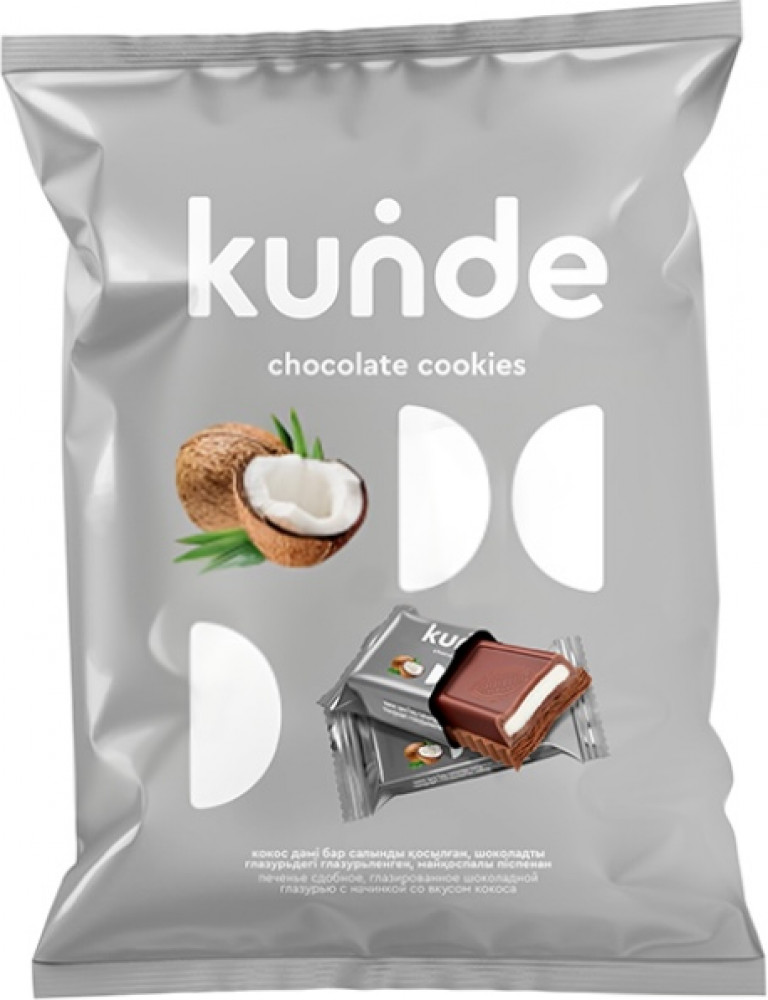 ПЕЧЕНЬЕ KUNDE КОКОС В ШОКОЛАДЕ 300Г ФЛ/П