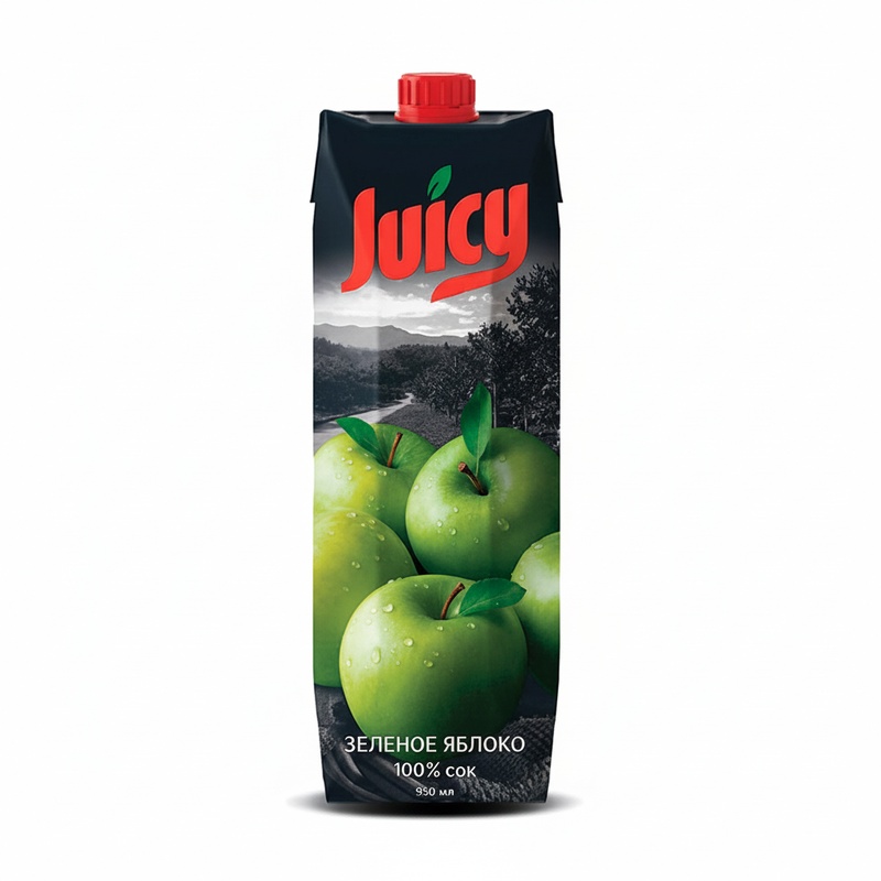 СОК JUICY ЗЕЛЕНОЕ ЯБЛОКО 0,95Л Т/П