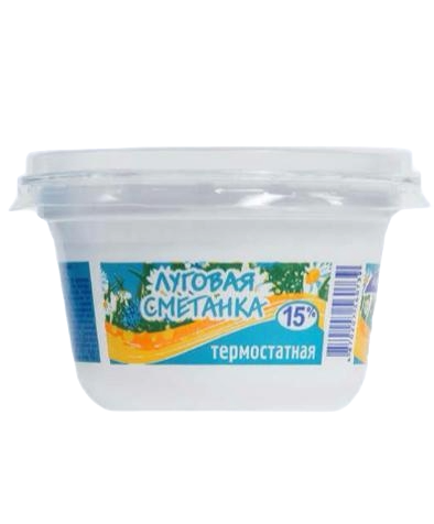 СМЕТАНА BEST MILK ЛУГОВАЯ 15% 180Г