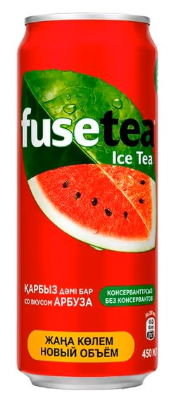 ЧАЙ ХОЛОДНЫЙ FUSE TEA АРБУЗ 0,45Л Ж/Б