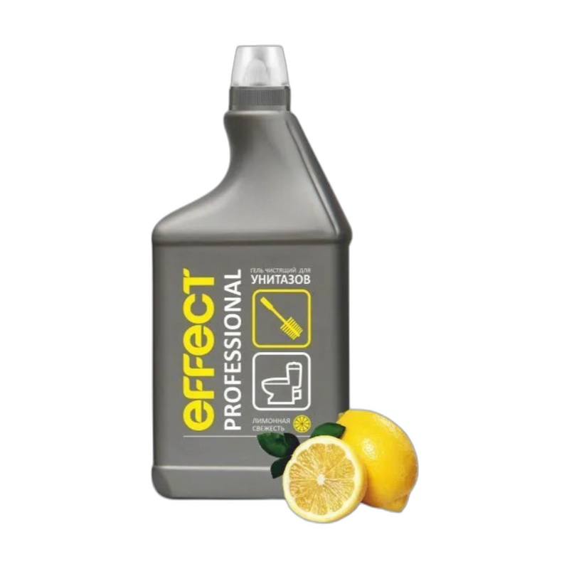 ГЕЛЬ ЧИСТЯЩИЙ ДЛЯ УНИТАЗА EFFECT PROFESSIONAL ЛИМОННАЯ СВЕЖЕСТЬ 750МЛ