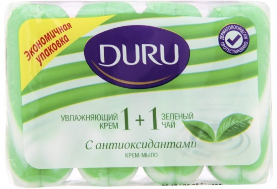 МЫЛО DURU SOFT SENS GREEN TEA 4Х80Г МУЛЬТИПАК