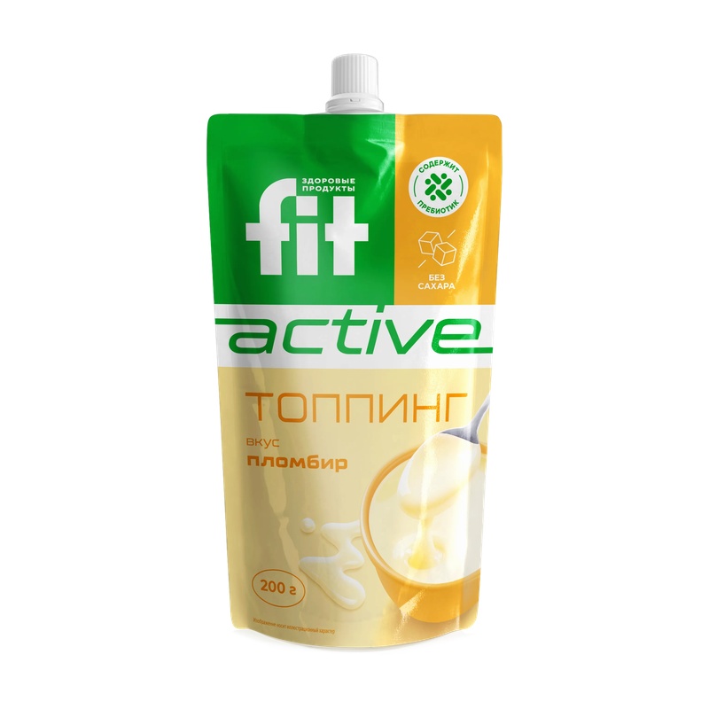 ТОПИНГ FIT ACTIVE ПЛОМБИР 200Г