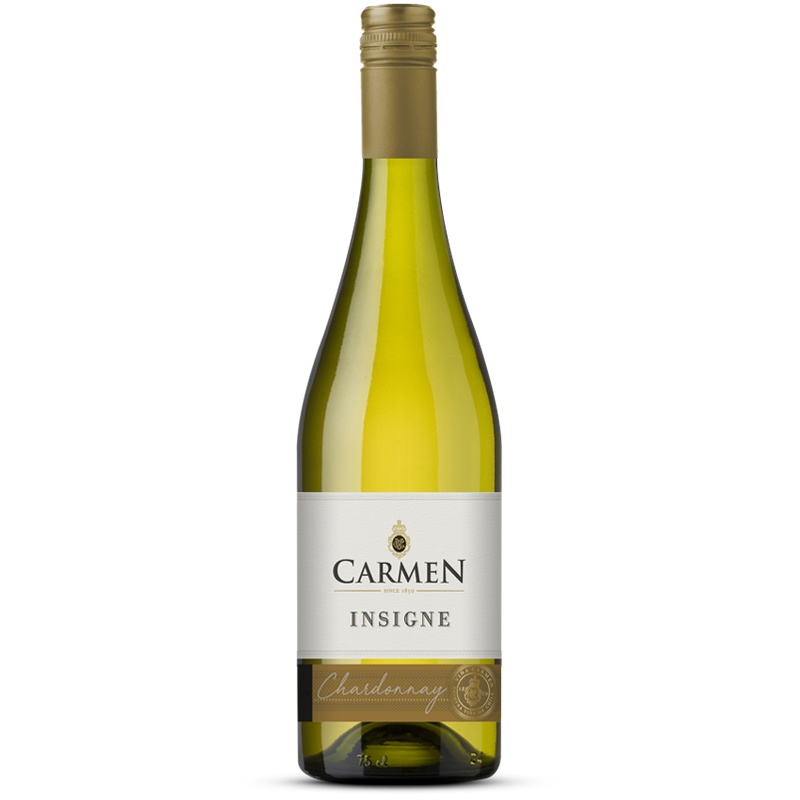 ВИНО CARMEN INSIGNE CHARDONNAY БЕЛОЕ СУХОЕ 13% 0,75Л ЧИЛИ