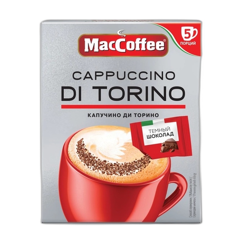 КОФЕ MACCOFFEE DI TORINO CAPPUCCINO 25,5Г САШЕ