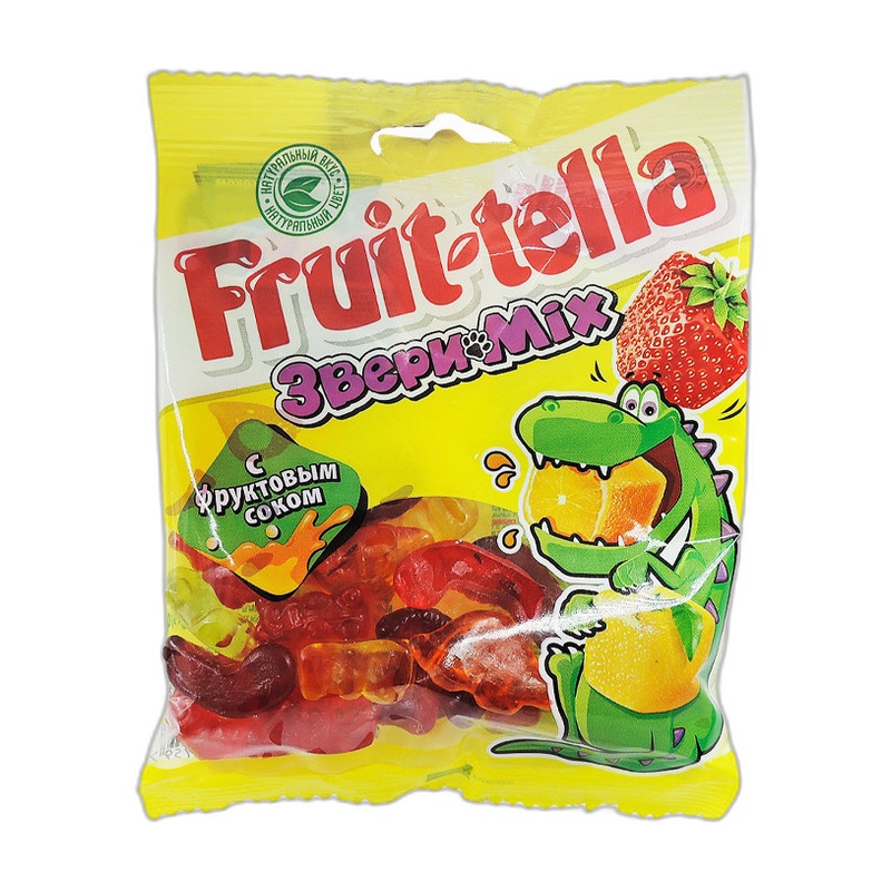 МАРМЕЛАД ЖЕВАТЕЛЬНЫЙ FRUITTELLA ЗВЕРИ MIX 70Г