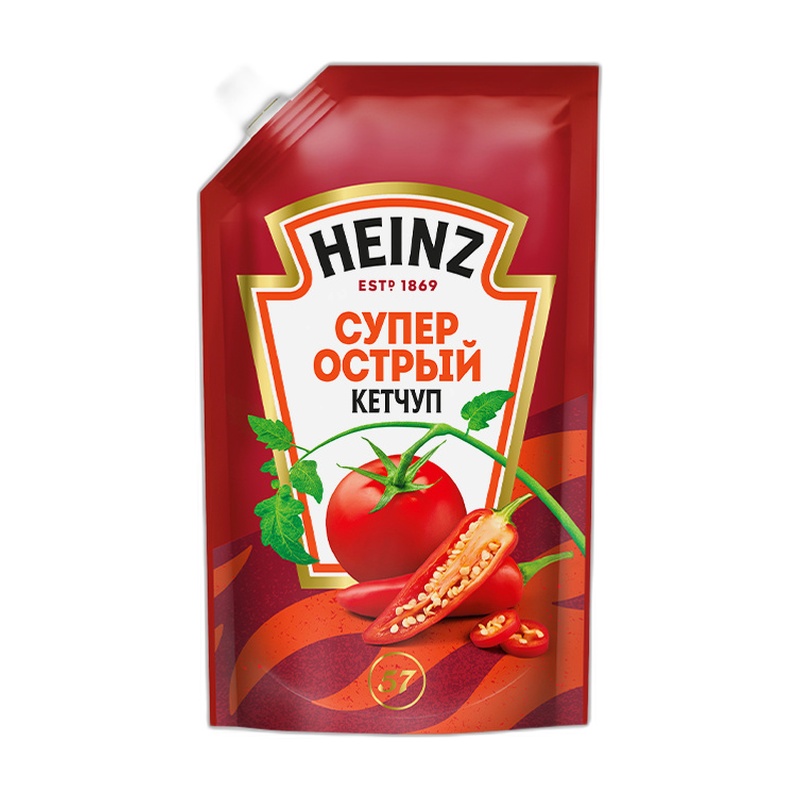 КЕТЧУП HEINZ СУПЕР ОСТРЫЙ 320Г Д/П