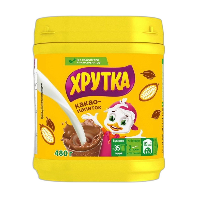 КАКАО-НАПИТОК ХРУТКА 480Г