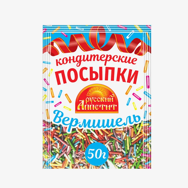 ПОСЫПКА КОНДИТЕРСКАЯ РУССКИЙ АППЕТИТ ВЕРМИШЕЛЬ 50Г