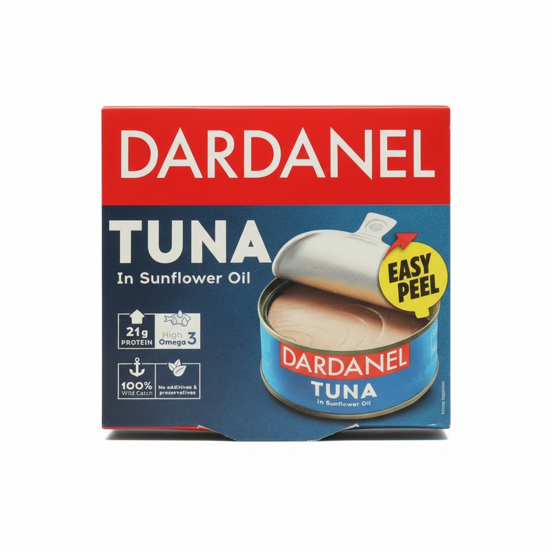 ТУНЕЦ DARDANEL ФИЛЕ В ПОДСОЛНЕЧНОМ МАСЛЕ 140Г