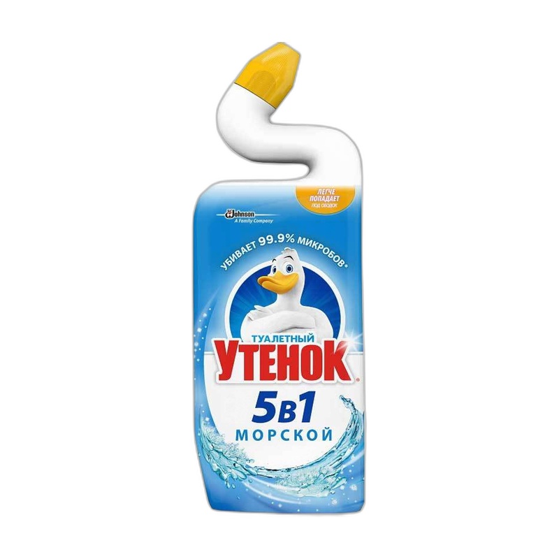 СРЕДСТВО ЧИСТЯЩЕЕ ТУАЛЕТНЫЙ УТЕНОК 5В1 МОРСКОЙ 900МЛ NEW