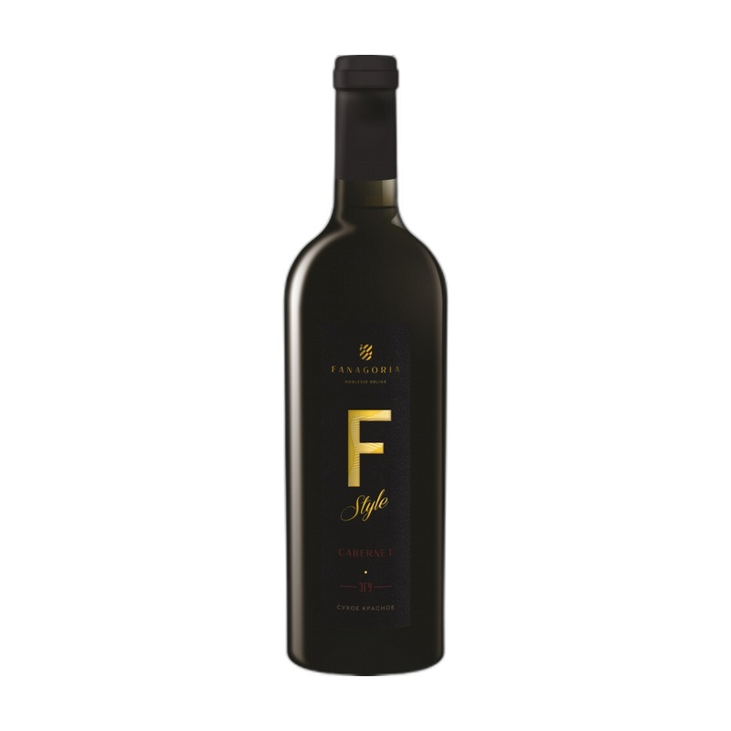 ВИНО FANAGORIA F STYLE CABERNET SAUVIGNON КРАСНОЕ СУХОЕ 13,5% 0,75Л РОССИЯ